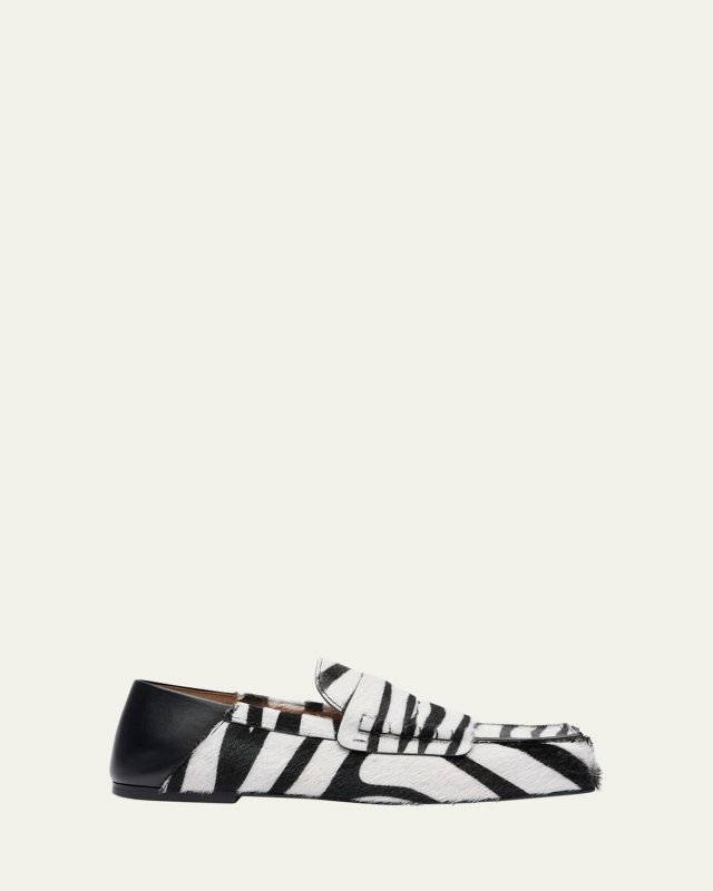 Zebra Mocassin Penny Loafers